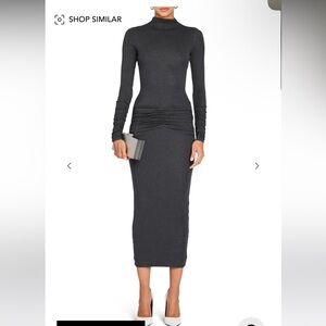 SER.O.YA Charcoal Long Sleeve Dress